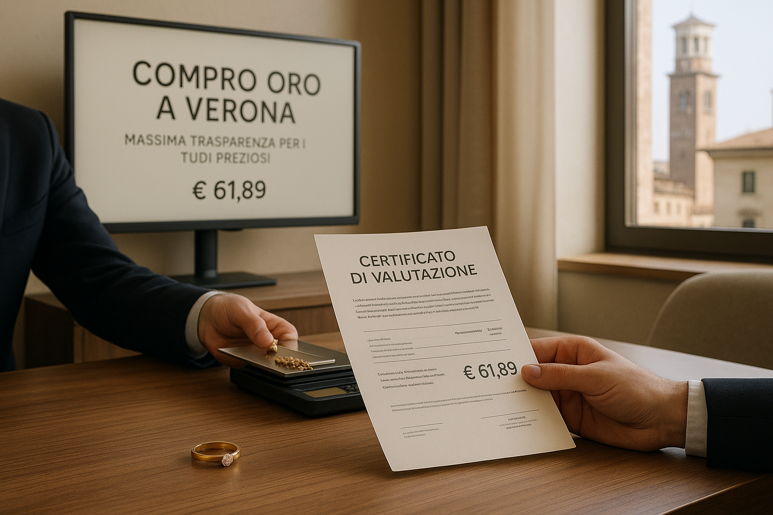 Immagine per Compro oro a Verona: massima trasparenza per i tuoi preziosi