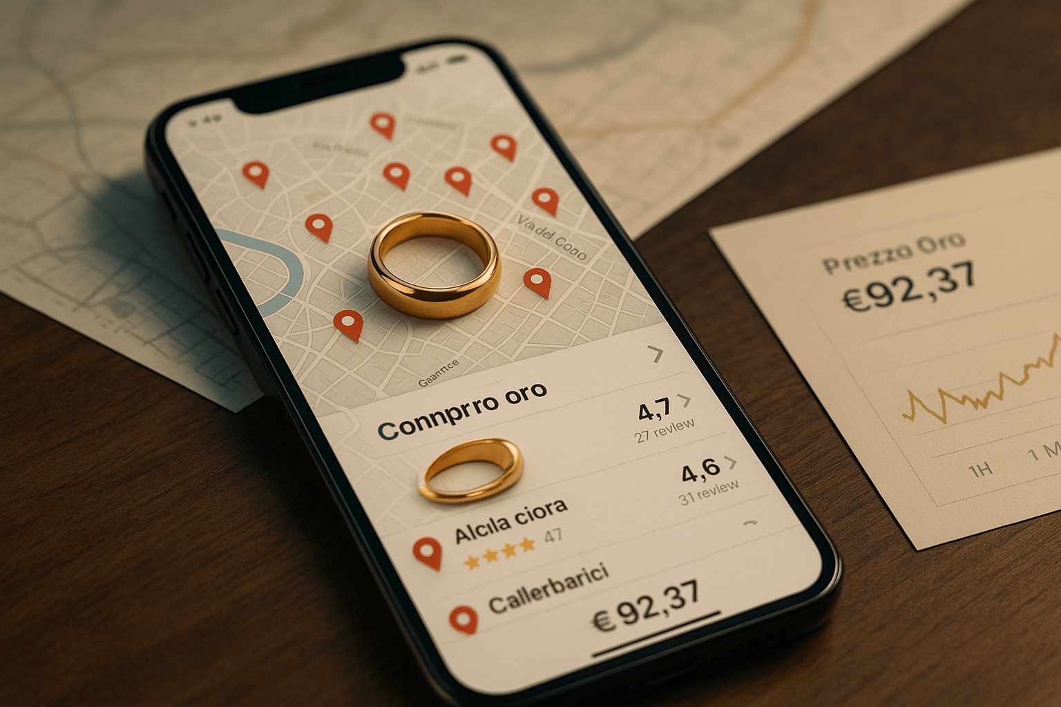 App per confrontare i migliori compro oro vicino a te