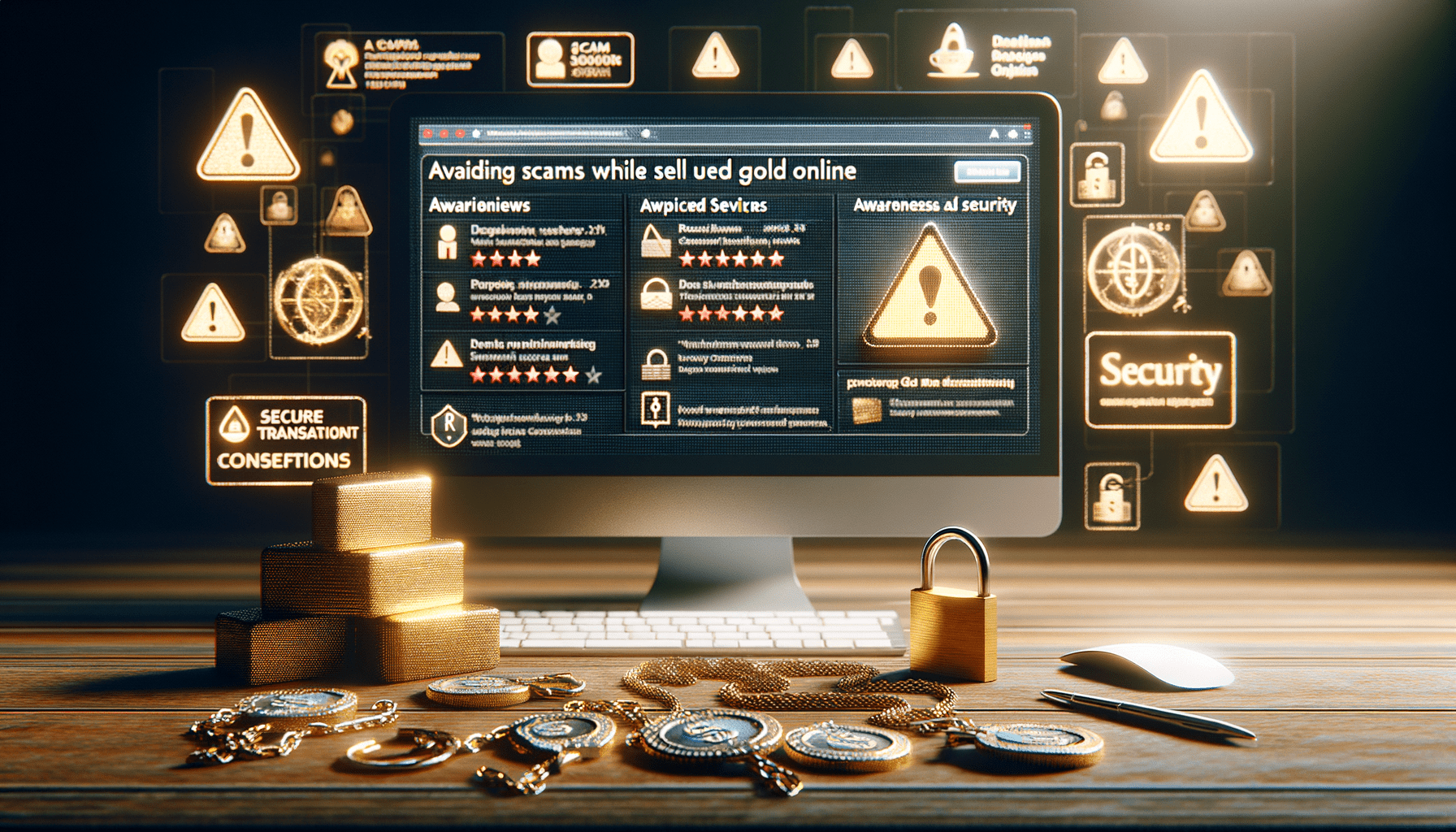 Immagine per Vendere Oro Usato Online in Sicurezza: Come Riconoscere ed Evitare le Truffe