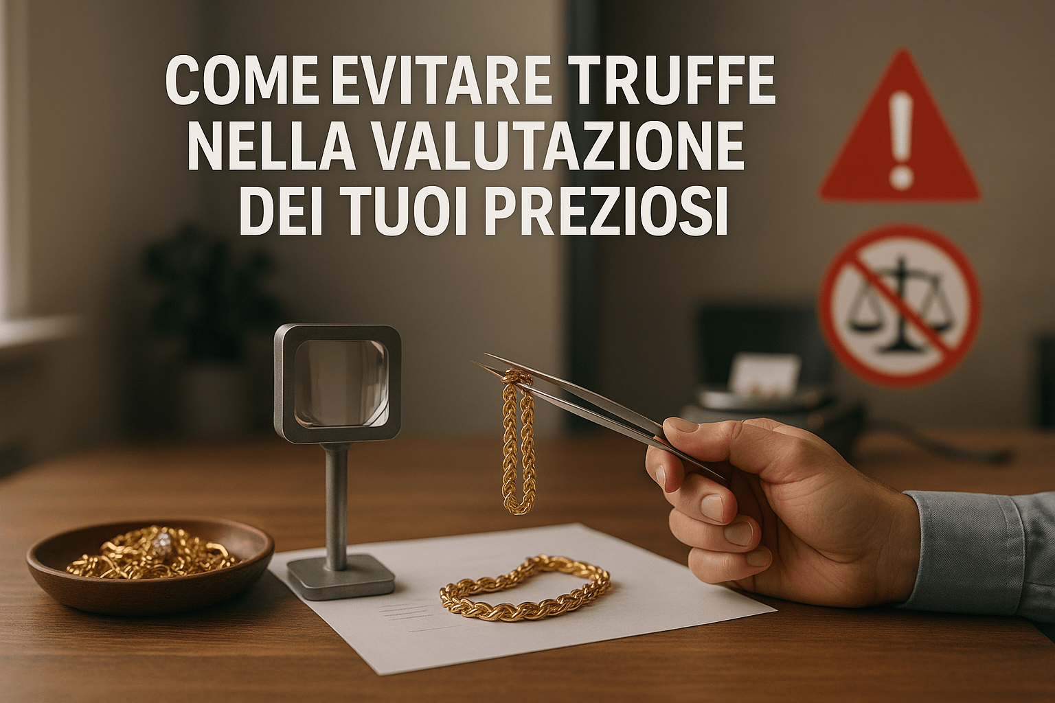 Immagine per Come evitare truffe nella valutazione dei tuoi preziosi