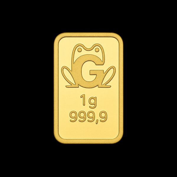 Lingottino d'oro 1 g lingotto oro 999.9