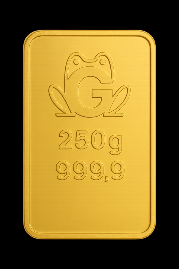Lingotto d'oro 250 g lingotto oro 999.9