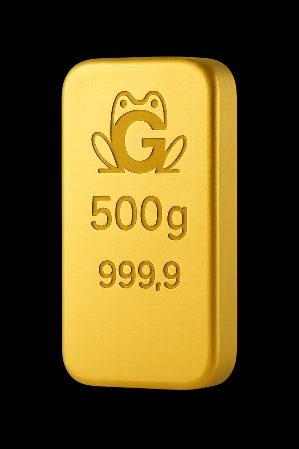 Lingotto d'oro 500 g lingotto oro 999.9