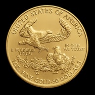 American Gold Eagle moneta d'oro lato iconico aquila