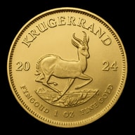 Krugerrand d'oro con antilope Springbok lato iconico