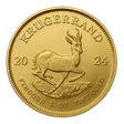 Krugerrand d'oro con antilope Springbok lato iconico