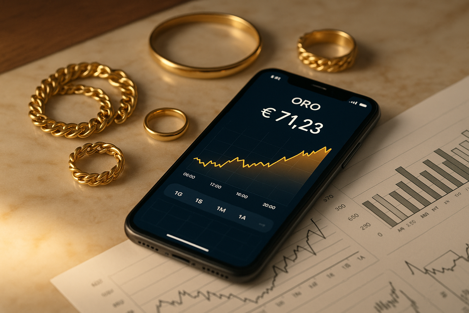 Immagine per Quotazione oro in tempo reale: app e strategie vincenti