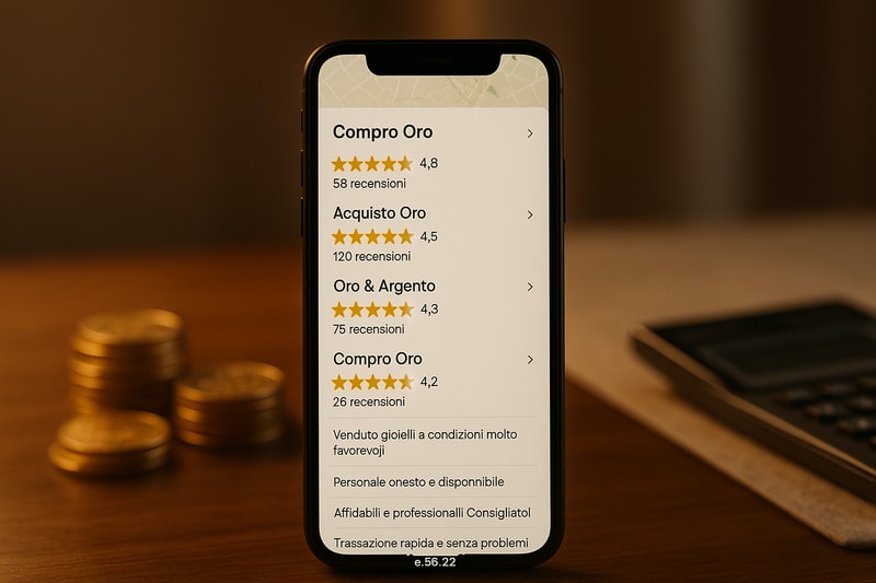 Immagine per Recensioni compro oro: come riconoscere le più affidabili