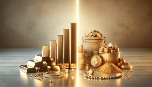 Differenza tra oro da investimento e oro usato