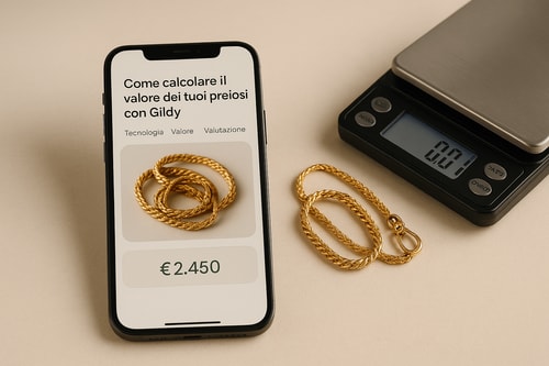 Come calcolare il valore dei tuoi preziosi con Gildy