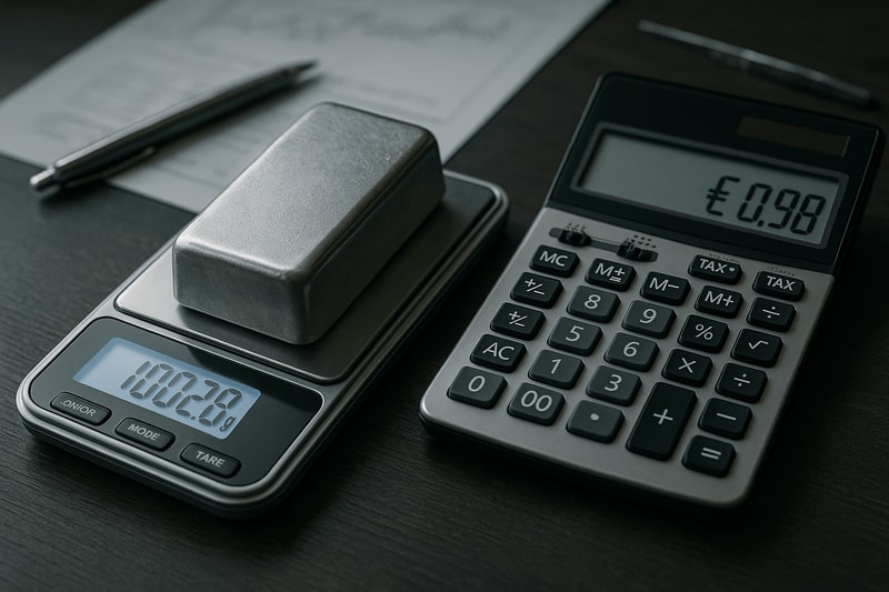 Immagine per Tutti i dettagli sul calcolo del valore dell’argento al grammo