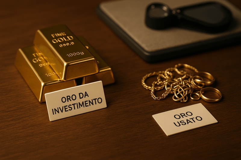 Immagine per Come distinguere l’oro da investimento dall’oro usato