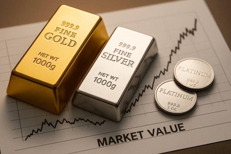 Tutto sui metalli preziosi che valgono di più oggi