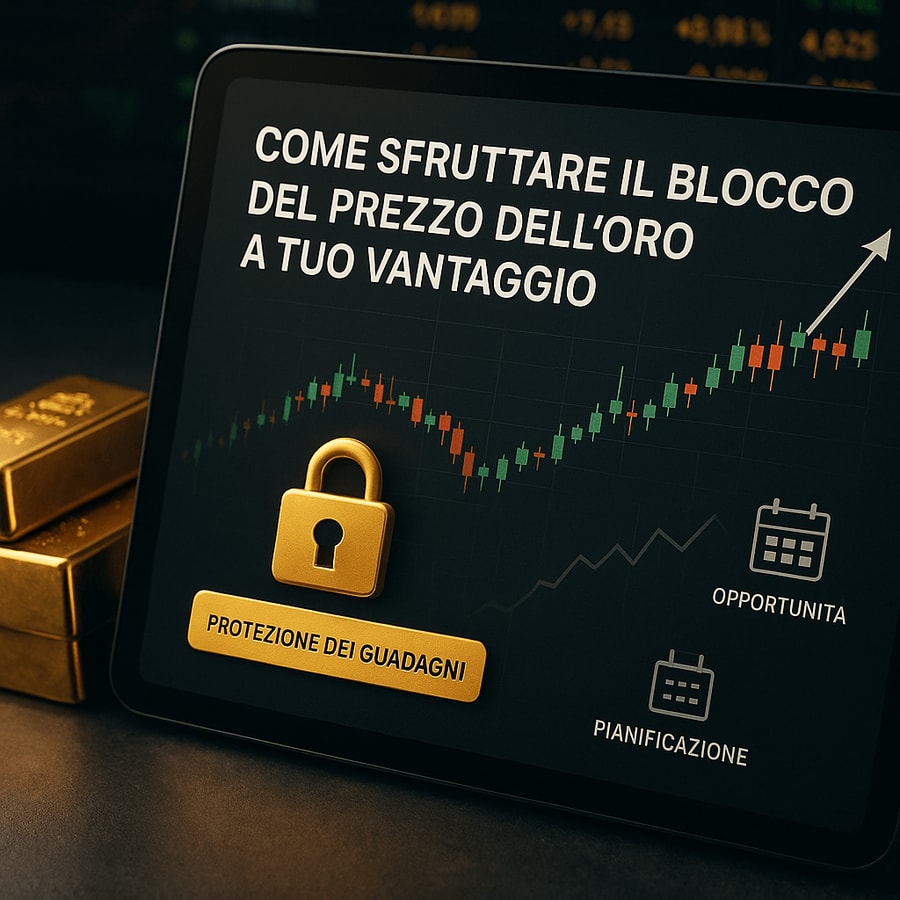 Come sfruttare il blocco del prezzo dell’oro a tuo vantaggio