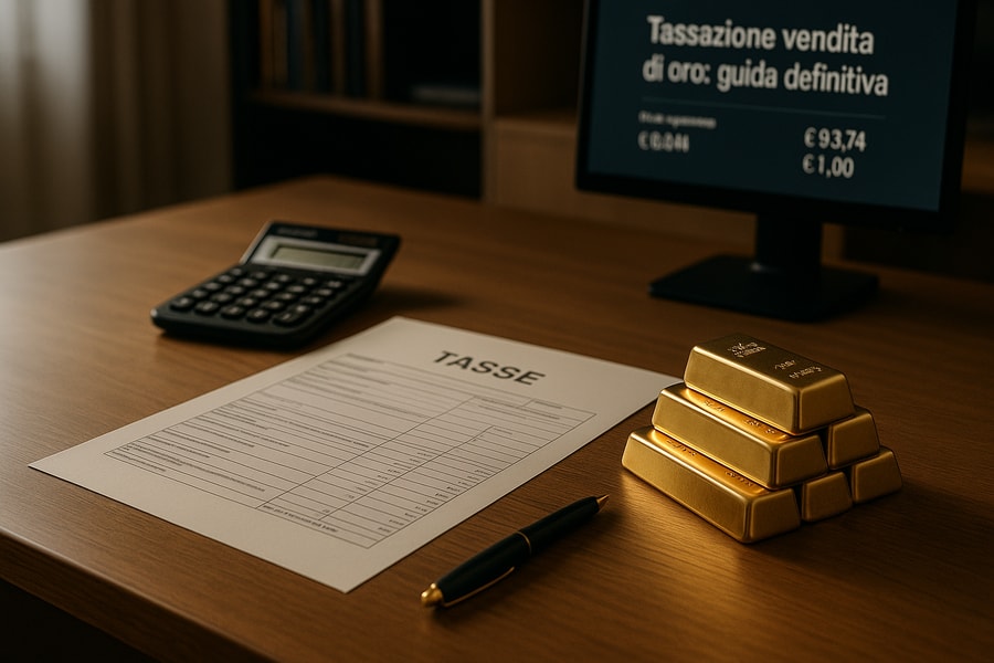 Tassazione sulla vendita di oro: guida definitiva