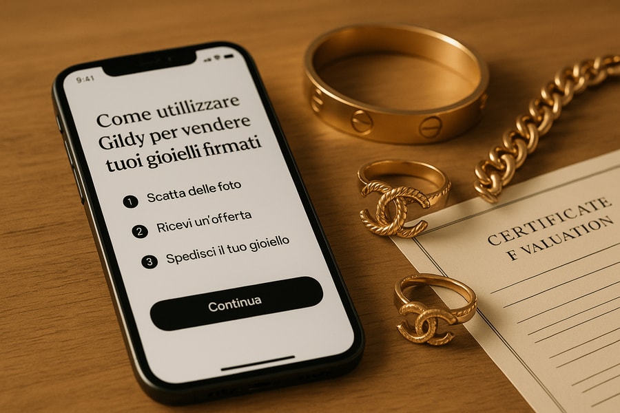 Come utilizzare Gildy per vendere i tuoi gioielli firmati