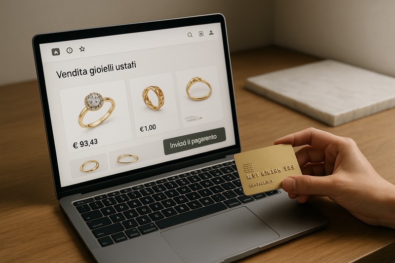 Immagine per Guida rapida alla vendita di gioielli usati online