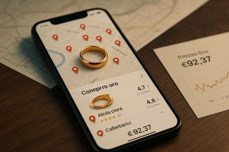 Immagine per App per confrontare i migliori compro oro vicino a te