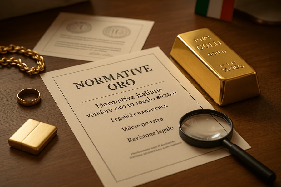 Normative italiane per vendere oro in modo sicuro