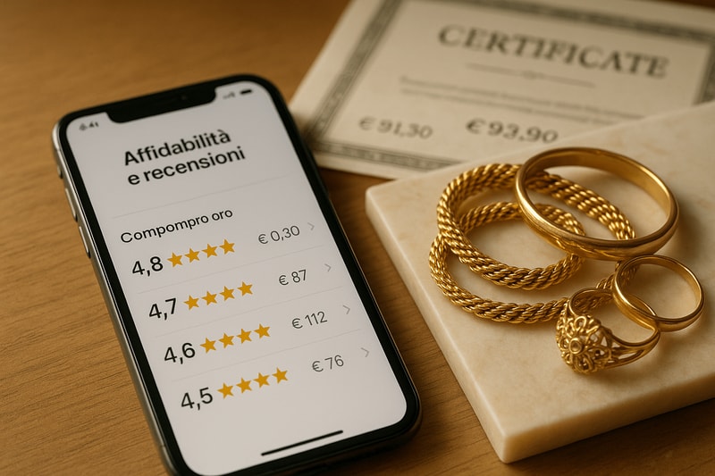 Immagine per Come scegliere un compro oro con recensioni affidabili