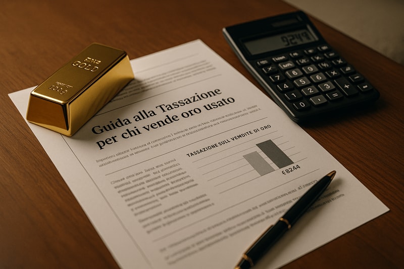 Immagine per Guida alla tassazione per chi vende oro usato