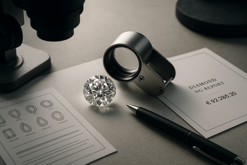 Immagine per Autenticare e valutare diamanti: strumenti e tecniche di base