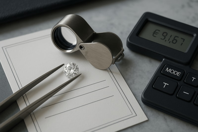 Immagine per Come autenticare e valutare gioielli di diamanti