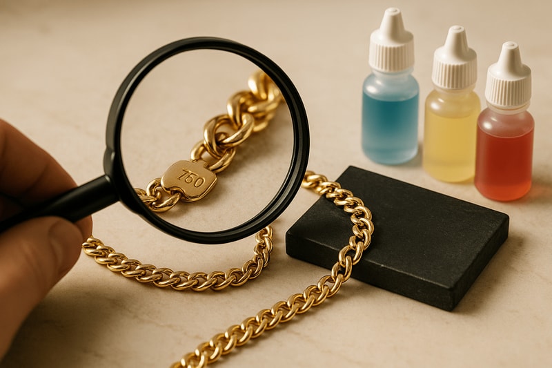 Immagine per Come riconoscere l’autenticità di un gioiello d’oro