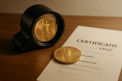 Monete d’oro: come certificare prima della vendita