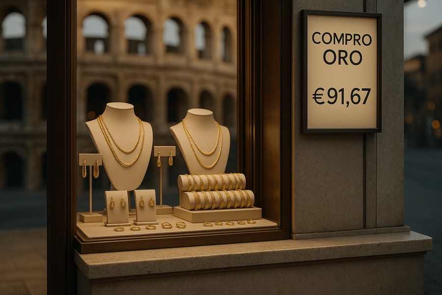 Compro oro a Roma: dove vendere con fiducia