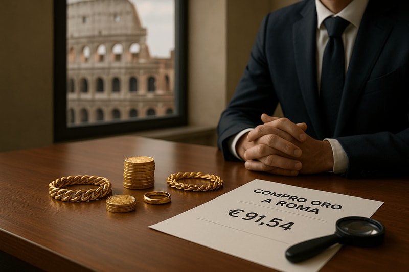 Immagine per Compro oro a Roma: dove vendere con la massima sicurezza