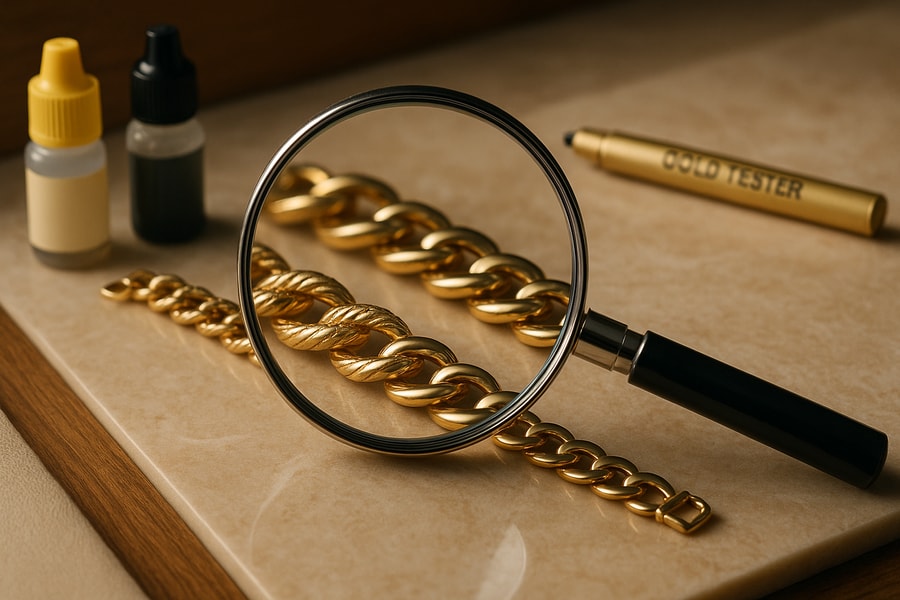 Come distinguere l'oro vero dal placcato in pochi passaggi