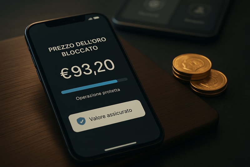 Immagine per Strumenti digitali per bloccare il prezzo dell'oro in tempo reale