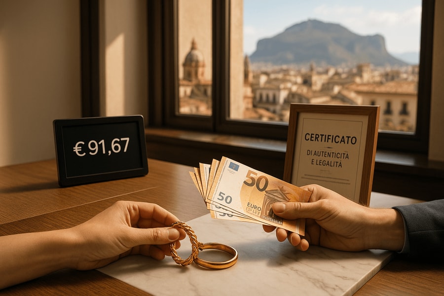 Come vendere oro usato a Palermo senza rischi