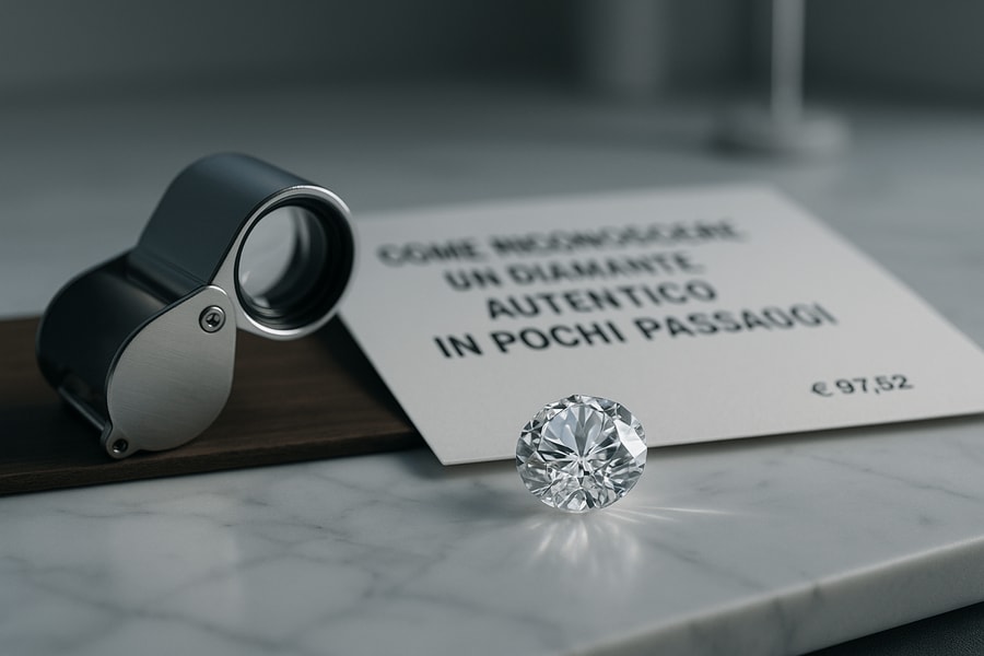 Come riconoscere un diamante autentico in pochi passaggi