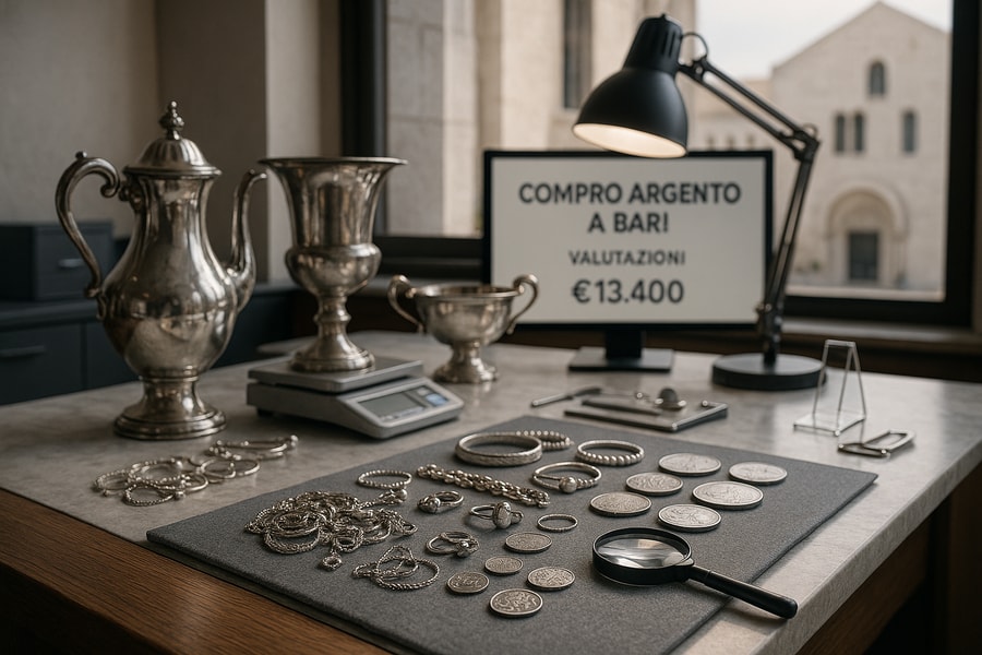 Compro argento a Bari: dove ottenere le migliori valutazioni