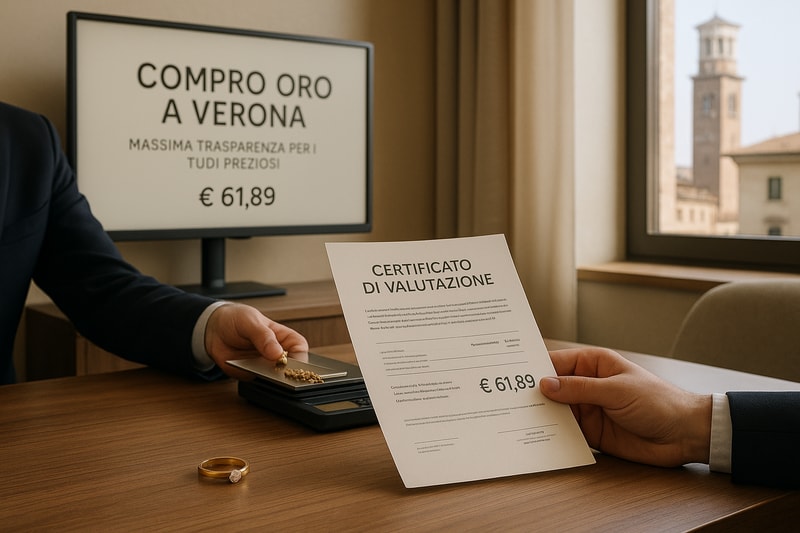 Immagine per Compro oro a Verona: massima trasparenza per i tuoi preziosi