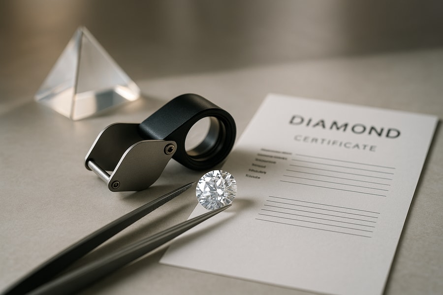 Come riconoscere un diamante autentico al primo sguardo