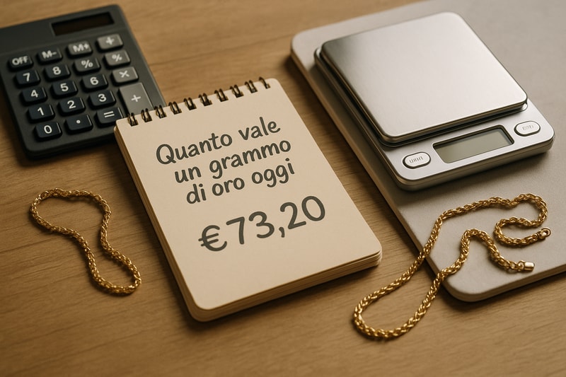 Immagine per Quanto vale un grammo di oro oggi? Guida pratica al calcolo