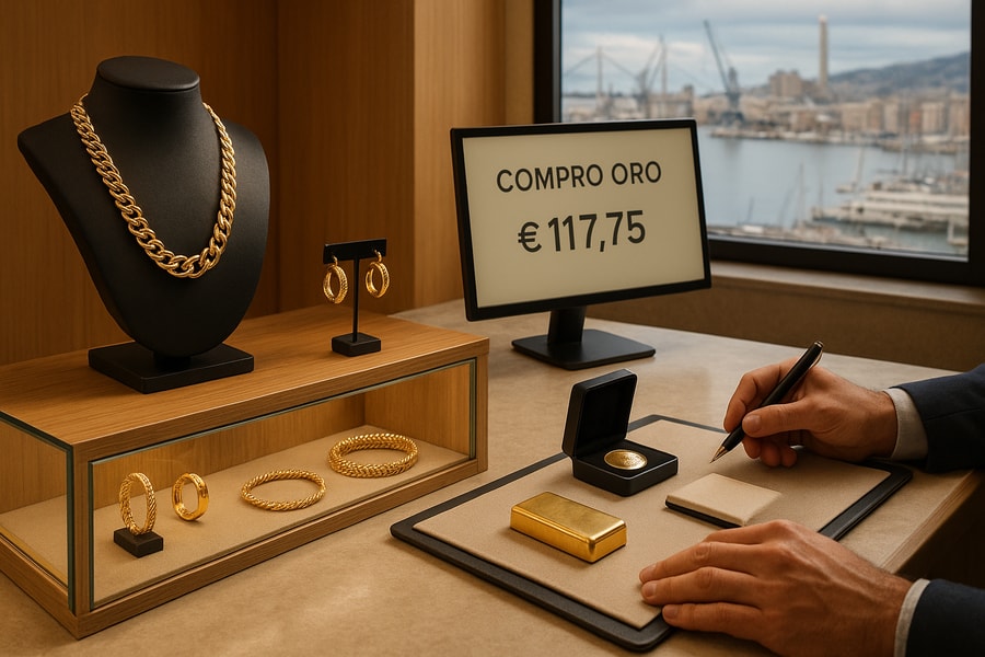 Compro oro a Genova: i vantaggi di scegliere il servizio giusto