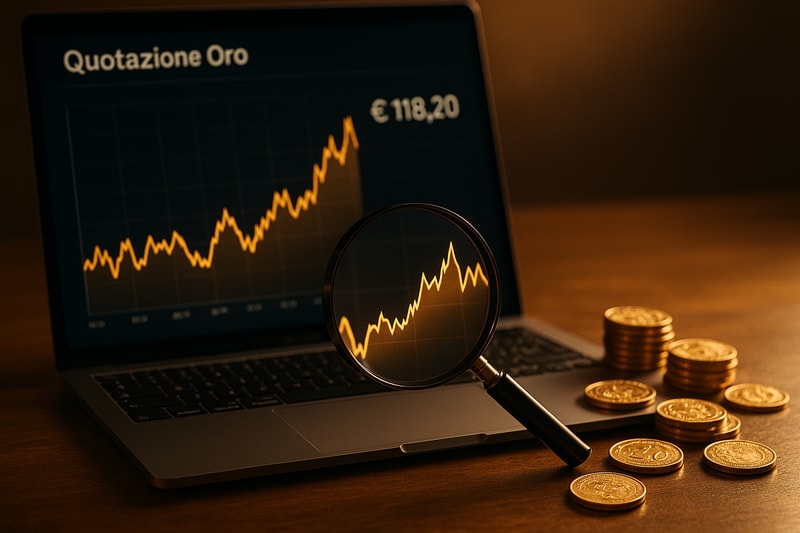 Immagine per Quotazione oro: come usarla per vendere con profitto