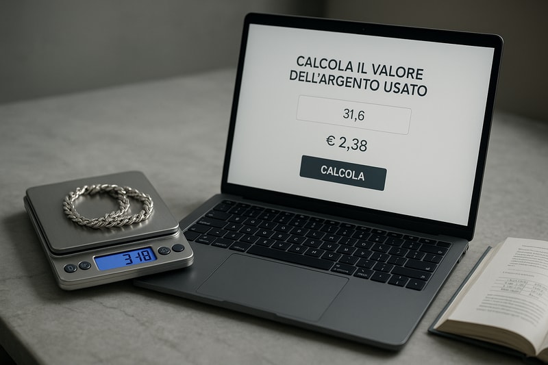 Immagine per Strumenti per calcolare il valore dell'argento usato