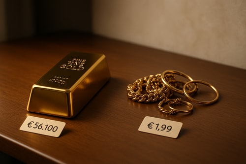 Come distinguere tra oro da investimento e oro usato