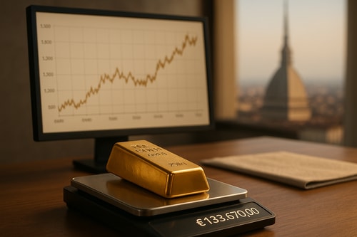 Quanto vale un grammo di oro 24 carati oggi a Torino?