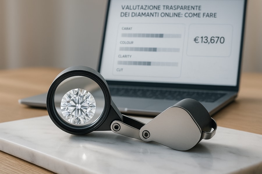 Valutazione trasparente dei diamanti online: come fare