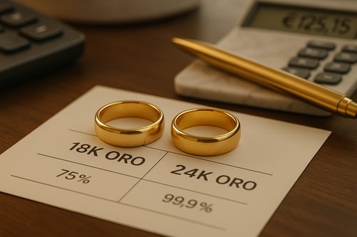 Differenze tra oro 18k e 24k: quale conviene vendere?