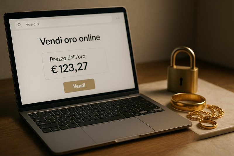 Immagine per Come evitare errori nella vendita di oro usato online