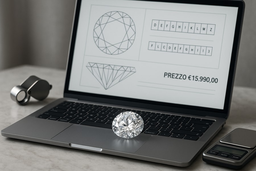 Tutto ciò che serve per valutare diamanti online