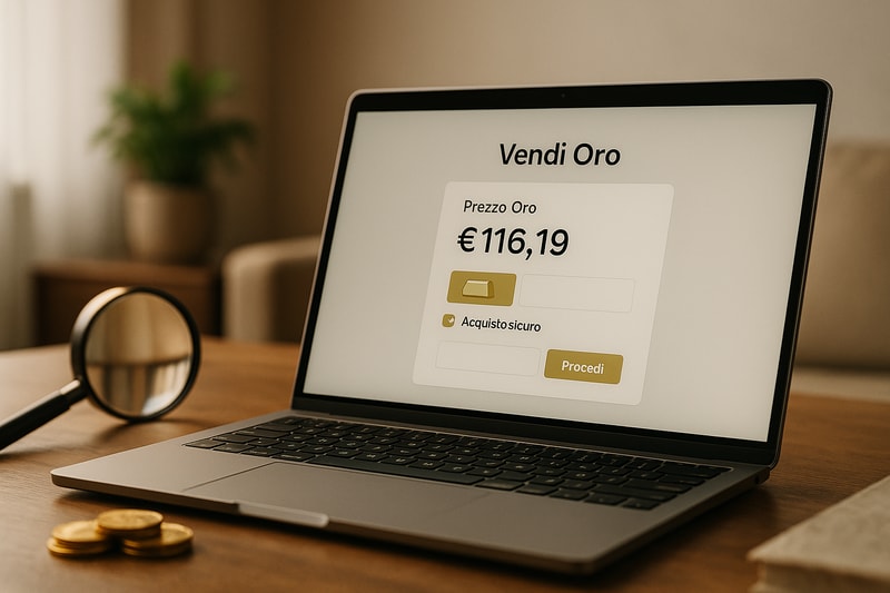 Immagine per Come evitare le truffe quando si vende oro usato online
