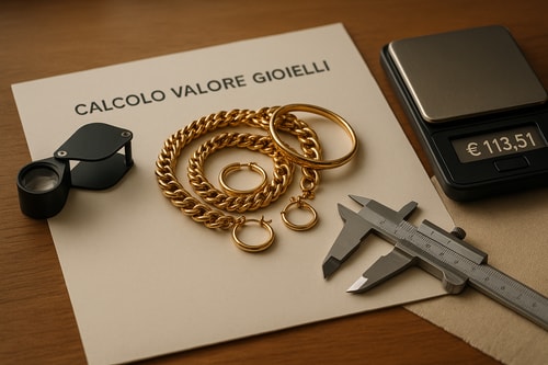 Come calcolare il valore dei tuoi gioielli con precisione
